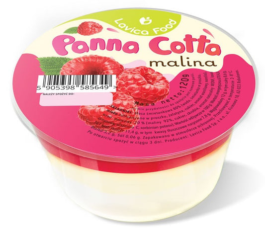 Deser Panna Cotta z Malinami (3 szt x 120 g)